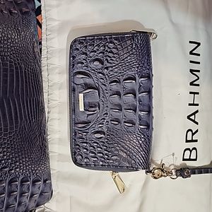 Brahmin double zipper wallet